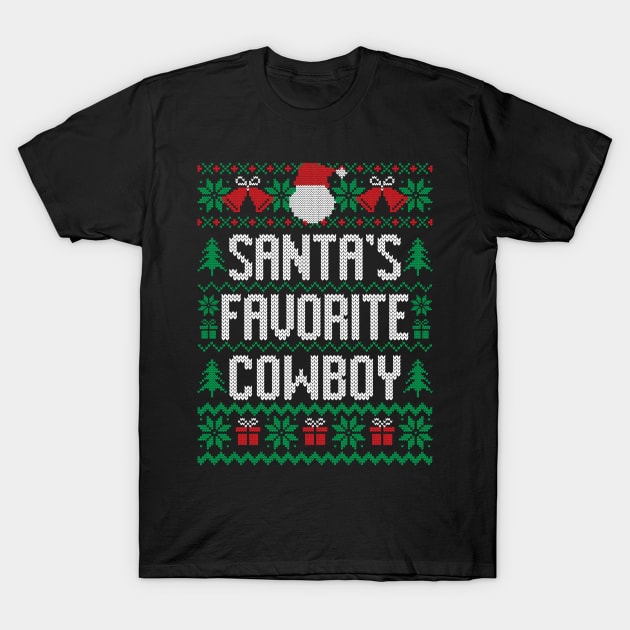 Santa's Favorite Cowboy T-Shirt by Saulene